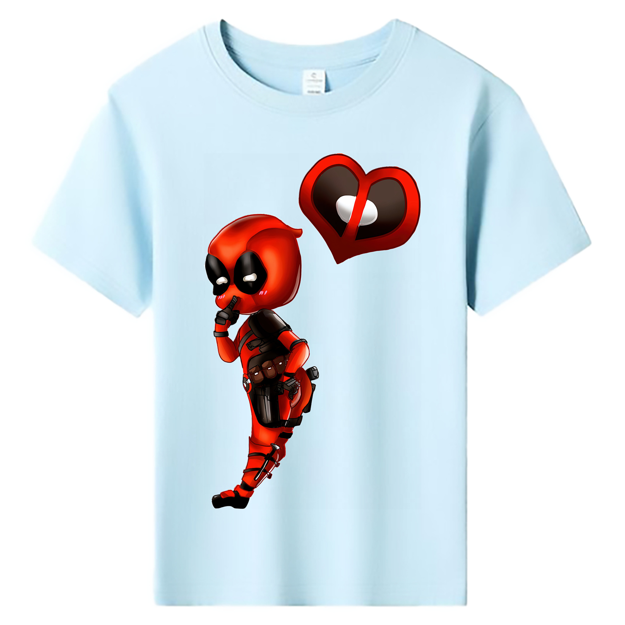 （画像用） Deadpool デッドプール 綿100％キッズTシャツ（フロントプリント）